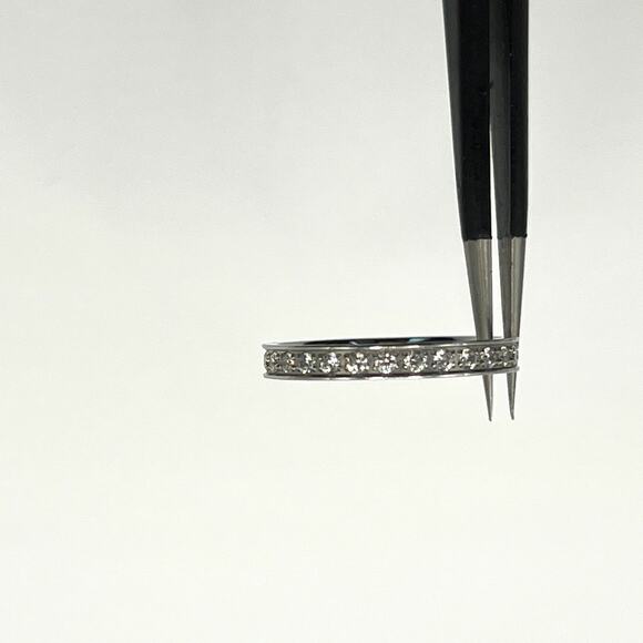 B. Tiff New York Eternity Ring Stackable Band Stainless Steel Size 5 - Picture 7 of 10